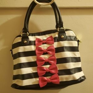 Betsey Johnson Bow Purse Satchel